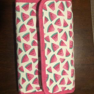 Watermelon makeup travel organizer